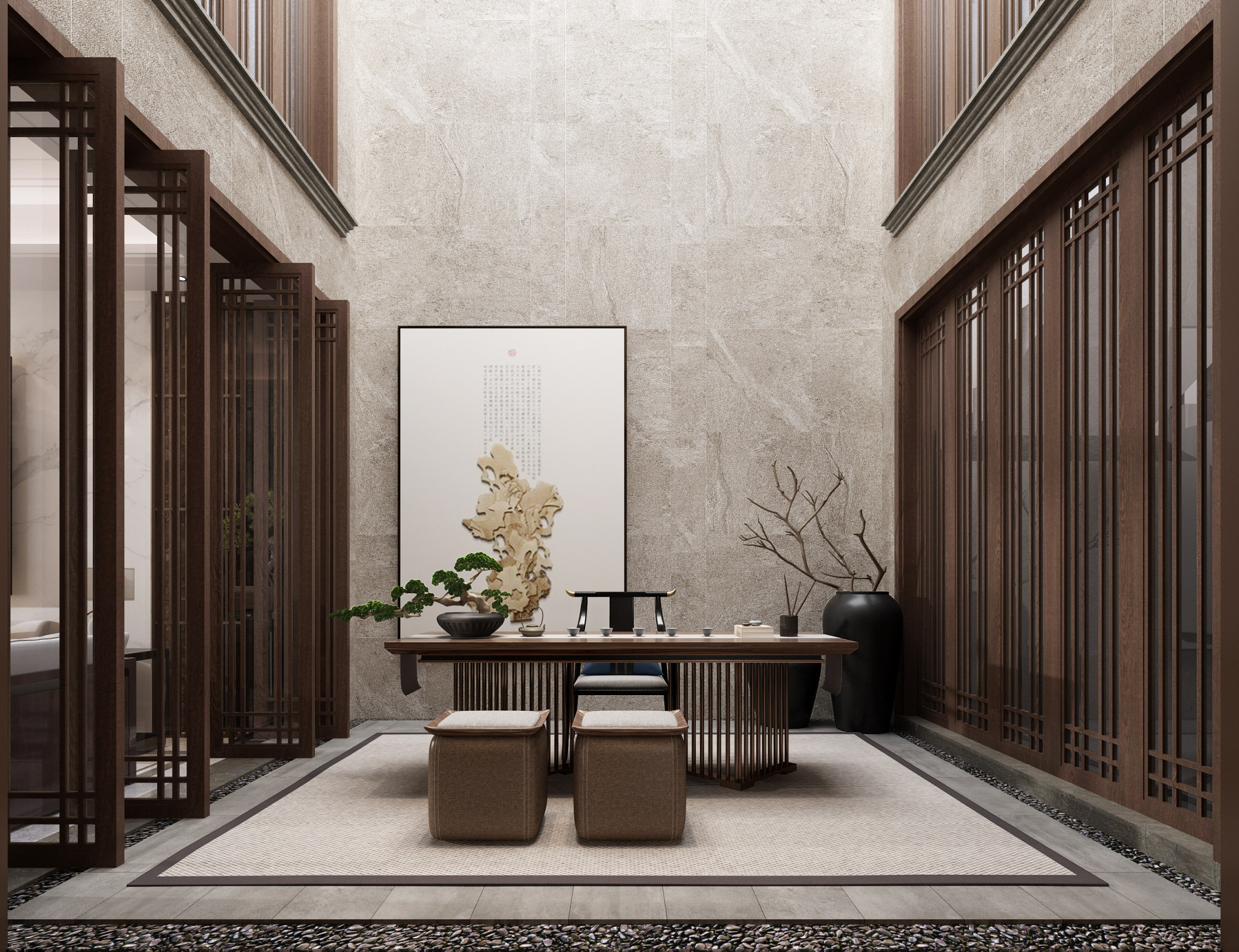 廈門別墅現(xiàn)代家裝_現(xiàn)代中式家裝效果圖_現(xiàn)代簡(jiǎn)約家裝案例分析