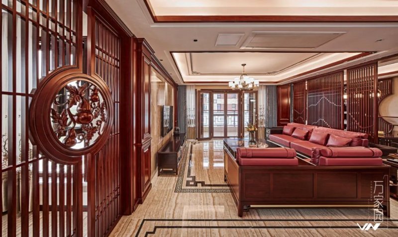 中式家裝案例分析_現(xiàn)代中式家裝效果圖_廈門(mén)新中式整包家裝