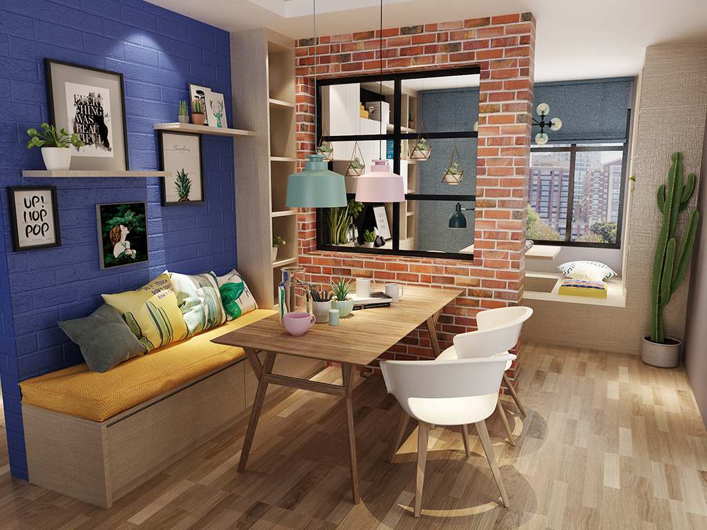 簡歐風(fēng)格客餐廳