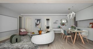 廈門140m2三居室溫馨又精致，沙發(fā)不靠墻，巧妙利用空間，沙發(fā)不靠墻，巧妙利用空間