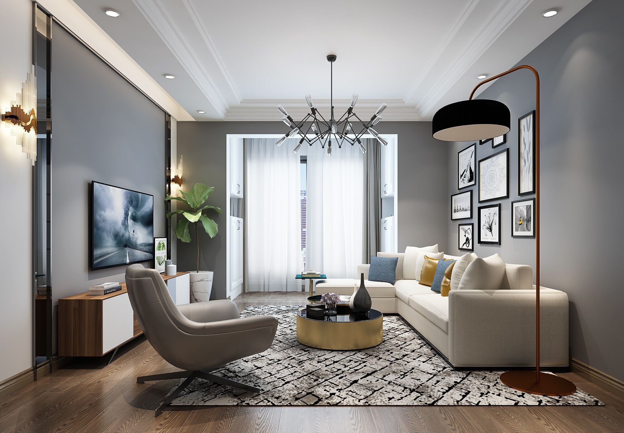 240平米的現(xiàn)代風(fēng)格，原來復(fù)式還可以這樣裝修！